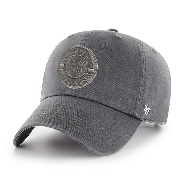 Nashville Sounds '47 Brand Charcoal Tonal Primary Logo Clean Up Hat