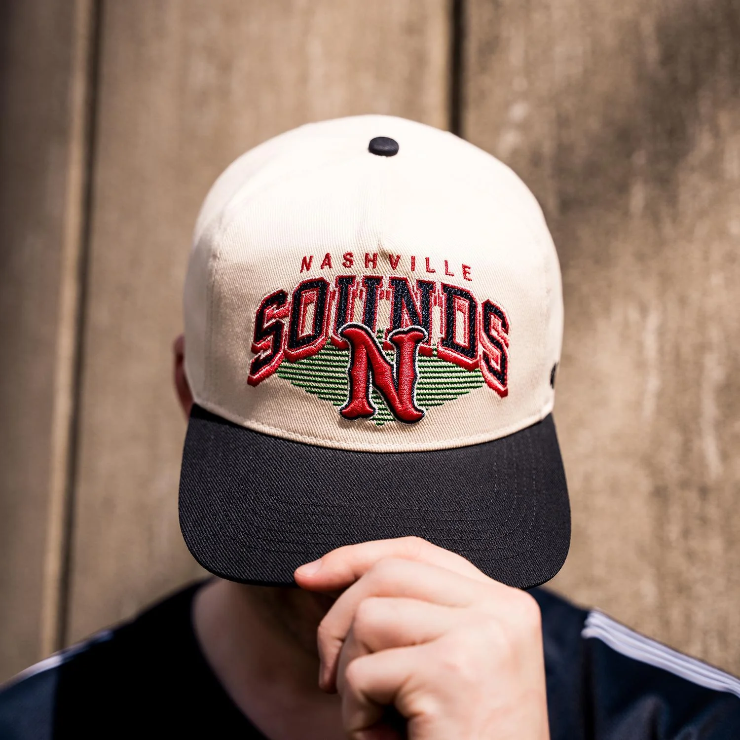 Nashville Sounds '47 Brand Natural & Navy Pomona TT Rope Hitch Hat - Image 2