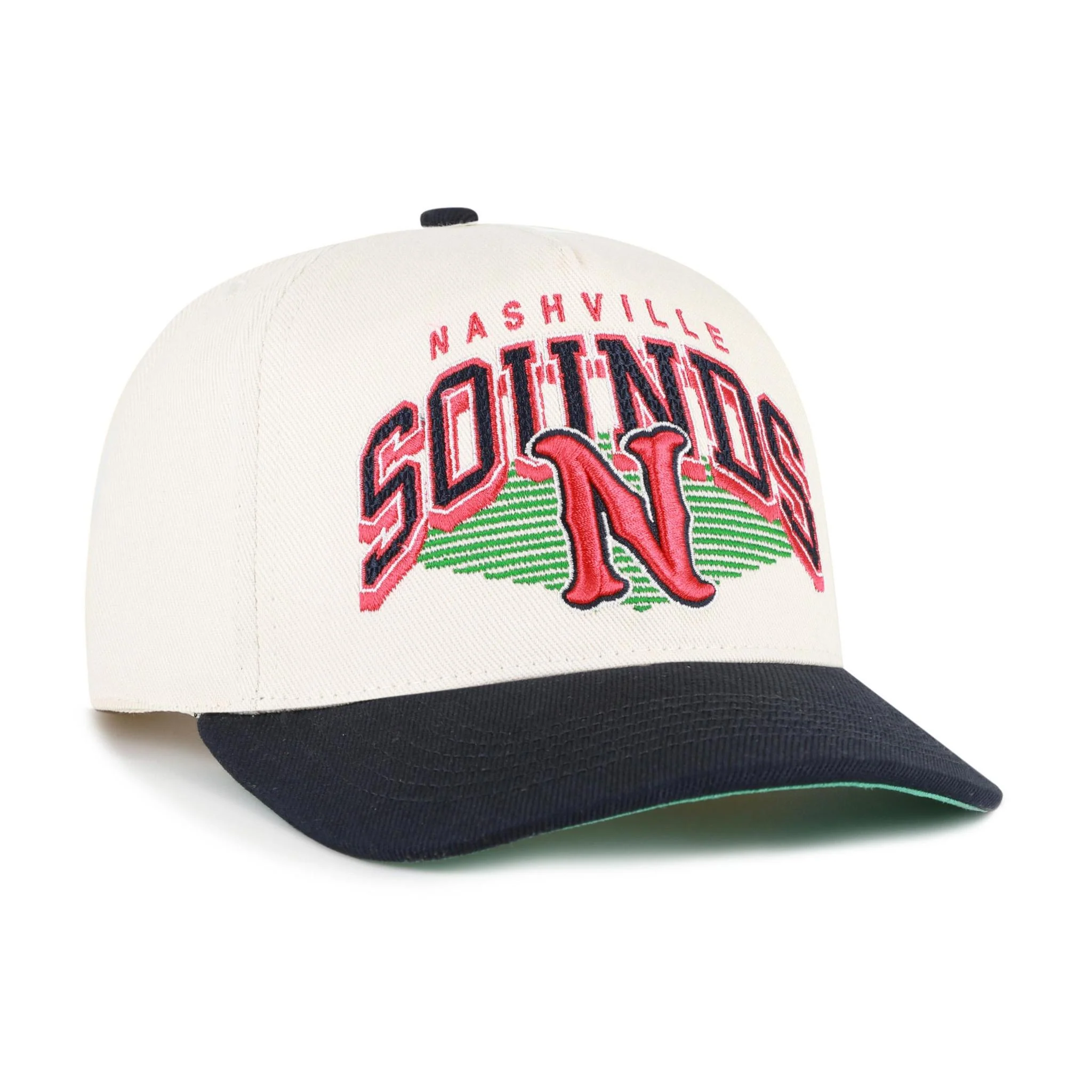 Nashville Sounds '47 Brand Natural & Navy Pomona TT Rope Hitch Hat - Image 4